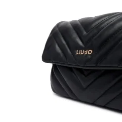 Borsa Donna Media a Spalla LIU JO Matelassè Nera