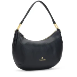 Borsa Donna Mezzaluna a Spalla Large BRACCIALINI linea Beth Nera