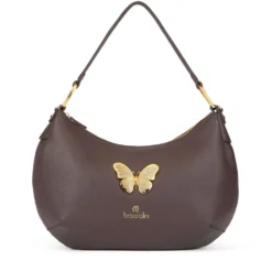Borsa Donna Mezzaluna a Spalla BRACCIALINI linea Beth Jewels Marrone