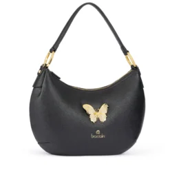 Borsa Donna Mezzaluna a Spalla BRACCIALINI linea Beth Jewels Nera