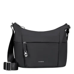 Borsa Donna Mezzaluna a Tracolla Small SAMSONITE linea Move 5.0 in Nylon Nero