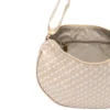 Borsa Donna Mezzaluna GHERARDINI in Tessuto Softy colore Creta