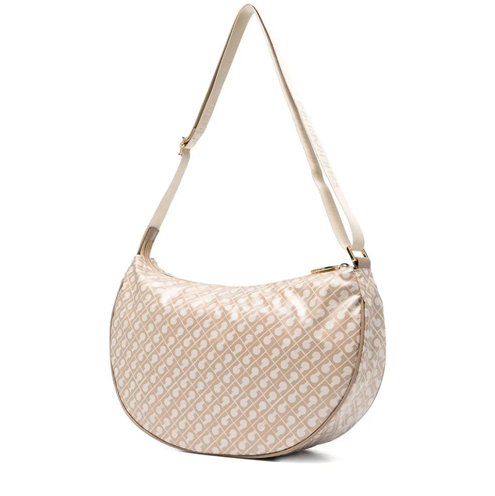 Borsa Donna Mezzaluna GHERARDINI in Tessuto Softy colore Creta