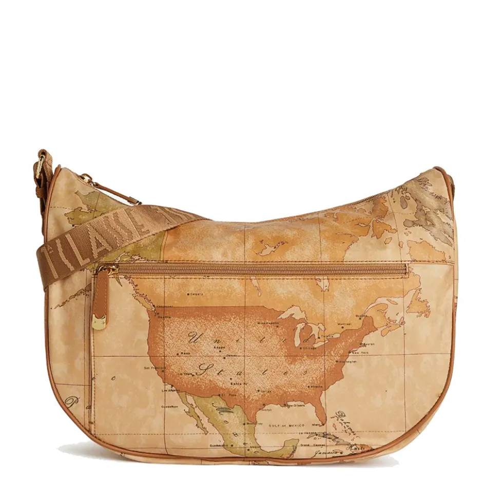 Borsa Donna Mezzaluna Grande con Tasca 1A Classe Alviero Martini linea Geo Soft colore Geo Classic S010
