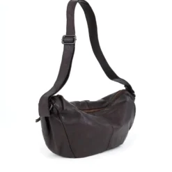 Borsa Donna Mezzaluna Large a Tracolla GIANNI CONTI linea Graciela in Pelle Nera