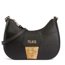 Borsa Donna Mezzaluna Piccola a Tracolla 1A Classe Alviero Martini linea Bloom City Nero LE50