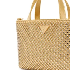 Borsa Donna Mini a Mano GUESS Linea Tasmin colore Gold
