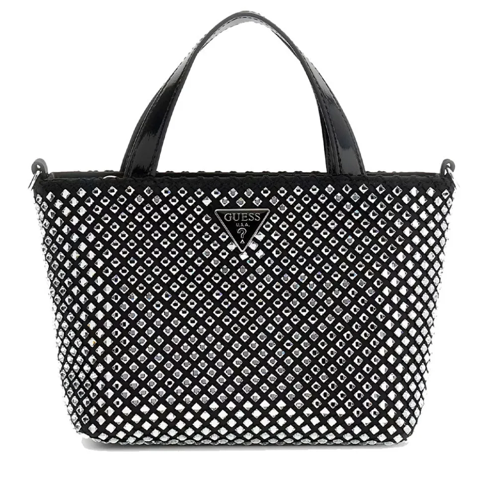 Borsa Donna Mini a Mano GUESS Linea Tasmin Colore Nero