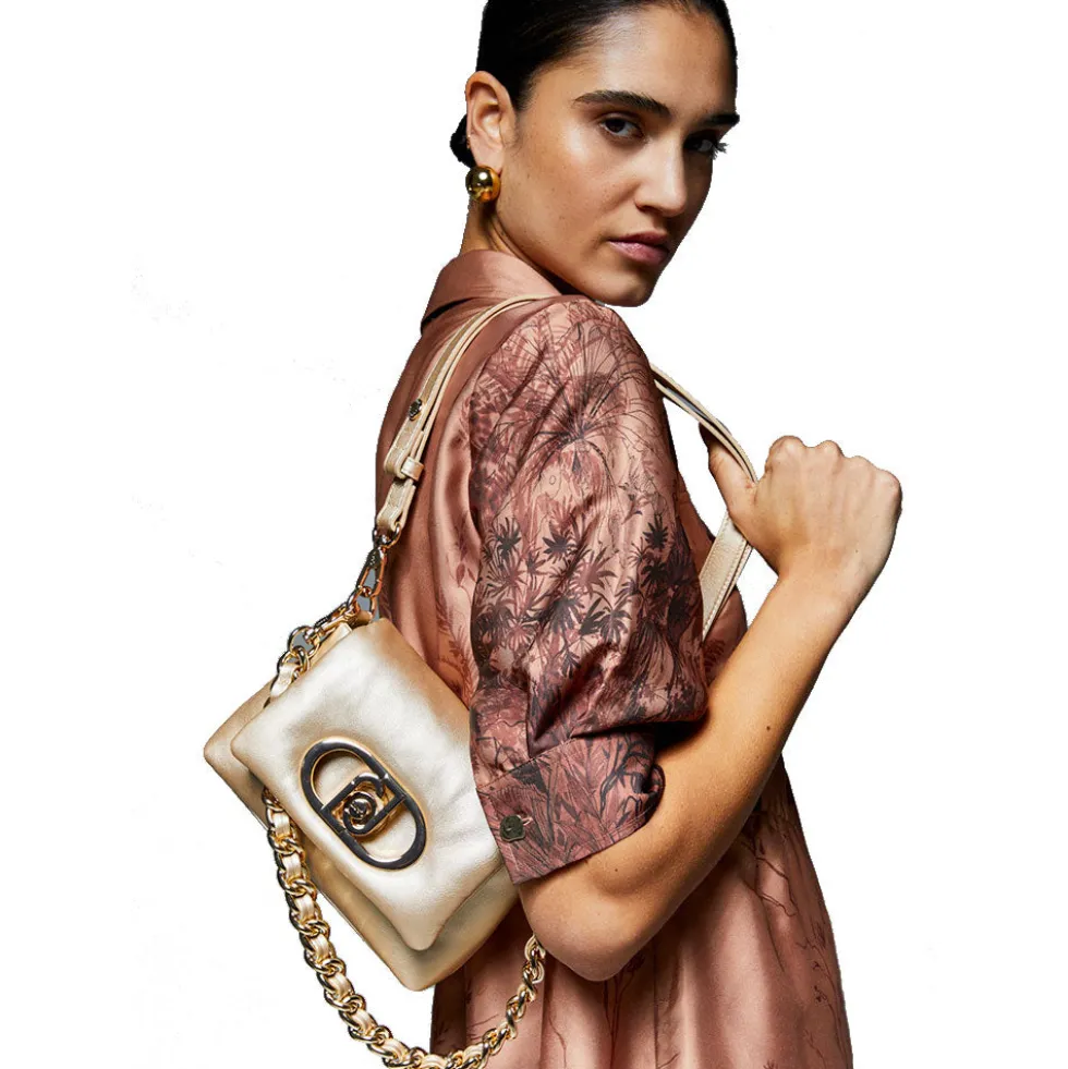 Borsa Donna Mini a Spalla LIU JO Better linea La Puffy Oro Chiaro