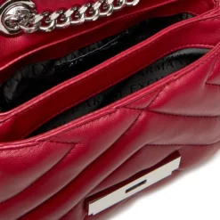 Borsa Donna Mini a Tracolla Chiusa con Patta e Clip ARMANI EXCHANGE Colore Red Dahlia Linea Susy