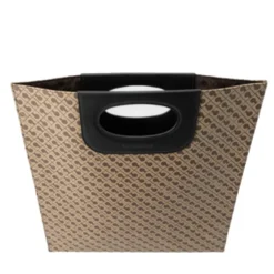 Borsa Donna Piatta a Mano GHERARDINI in Tessuto Softy Colore Tabacco - Burro