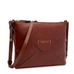 Borsa Donna Piatta a Tracolla THE BRIDGE linea Frida in Pelle Marrone