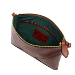 Borsa Donna Piatta a Tracolla THE BRIDGE linea Frida in Pelle Marrone