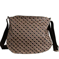 Borsa Donna Piccola a Tracolla GHERARDINI in Tessuto Softy Colore Toffee