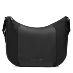 Borsa Donna PIQUADRO linea Circle in Tessuto e Pelle Colore Nero Misura Grande - BD6658W92T