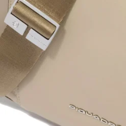 Borsa Donna PIQUADRO linea Circle in Tessuto e Pelle Colore Beige Misura Grande - BD6658W92T