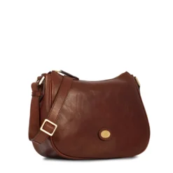 Borsa Donna Sacca a Tracolla THE BRIDGE in Pelle Marrone linea Story 04716901