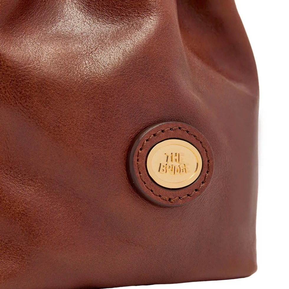 Borsa Donna Secchiello Mini THE BRIDGE linea Story in Pelle Marrone