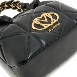 Borsa Donna Secchiello Small LOVE MOSCHINO linea Embossed Trapuntata Nera