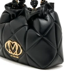 Borsa Donna Secchiello Small LOVE MOSCHINO linea Embossed Trapuntata Nera