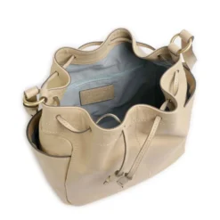 Borsa Donna Secchiello THE BRIDGE linea Letizia in Pelle color Burro