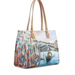 Borsa Donna Shopper a Spalla Y NOT YES-602 stampa Dream in Venice