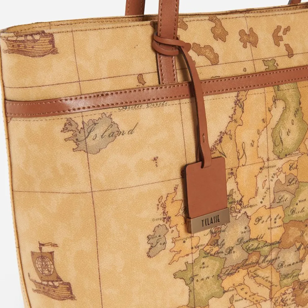 Borsa Donna Shopper con Tasca 1A Classe Alviero Martini linea Geo Classic E018