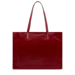 Borsa Donna Shopper THE BRIDGE linea Mirra in Pelle Rosso Mattone
