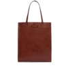 Borsa Donna Shopper Verticale THE BRIDGE linea Mirra in Pelle Marrone