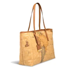 Borsa Donna Shopping Grande con Zip 1A Classe Alviero Martini stampa Geo Classic D007