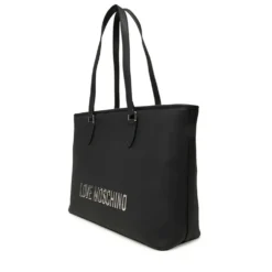 Borsa Donna Shopping LOVE MOSCHINO linea Bold Bag colore Nero e Nikel