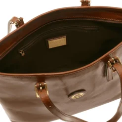 Borsa Donna Shopping Media THE BRIDGE in Pelle Marrone linea Story