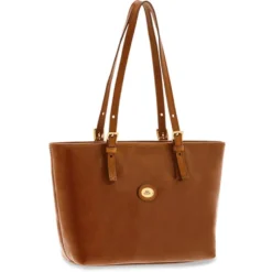 Borsa Donna Shopping Media THE BRIDGE in Pelle Marrone linea Story