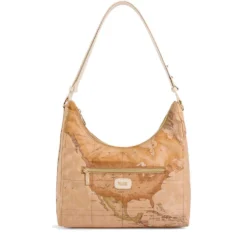 Borsa Donna Sottospalla 1A Classe Alviero Martini linea Soft Petals in Tessuto Soft Geo Classic e Avorio LE58