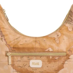 Borsa Donna Sottospalla 1A Classe Alviero Martini linea Soft Petals in Tessuto Soft Geo Classic e Avorio LE58