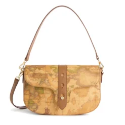 Borsa Donna Sottospalla 1A Classe Alviero Martini linea Escape Geo stampa Geo Classic e Cuoio LE62