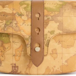 Borsa Donna Sottospalla 1A Classe Alviero Martini linea Escape Geo stampa Geo Classic e Cuoio LE62