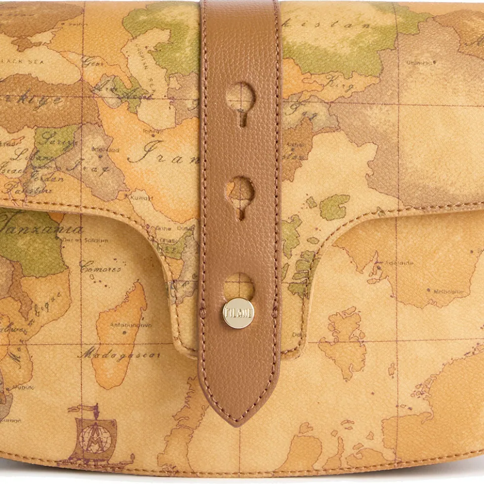 Borsa Donna Sottospalla 1A Classe Alviero Martini linea Escape Geo stampa Geo Classic e Cuoio LE62