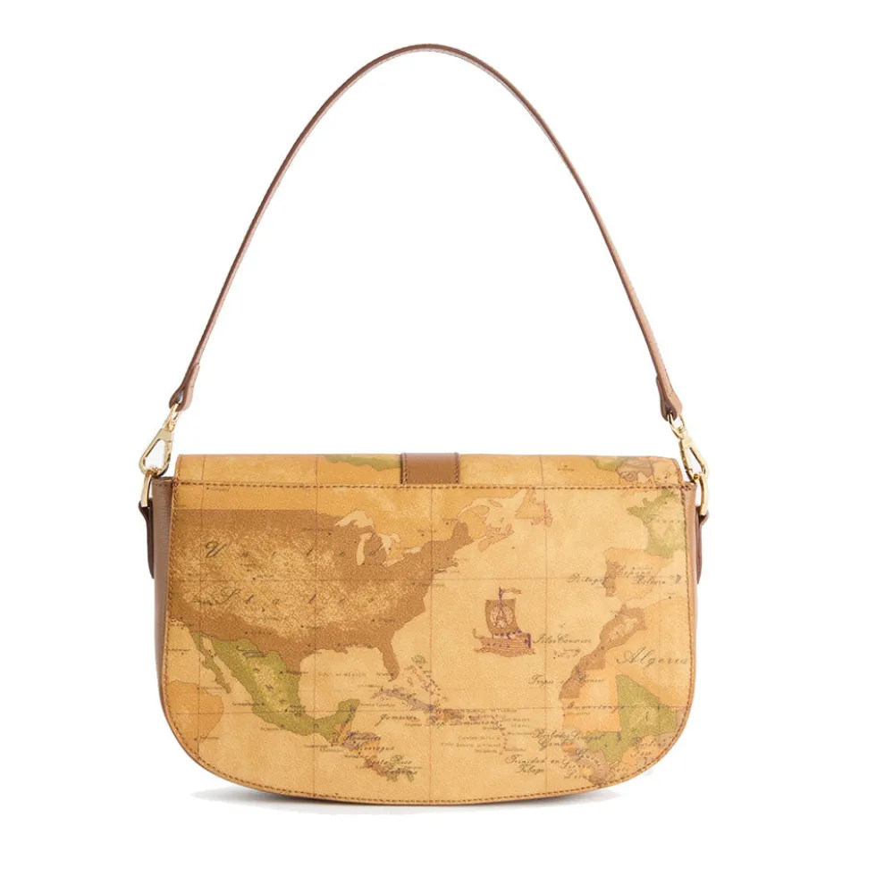Borsa Donna Sottospalla 1A Classe Alviero Martini linea Escape Geo stampa Geo Classic e Cuoio LE62