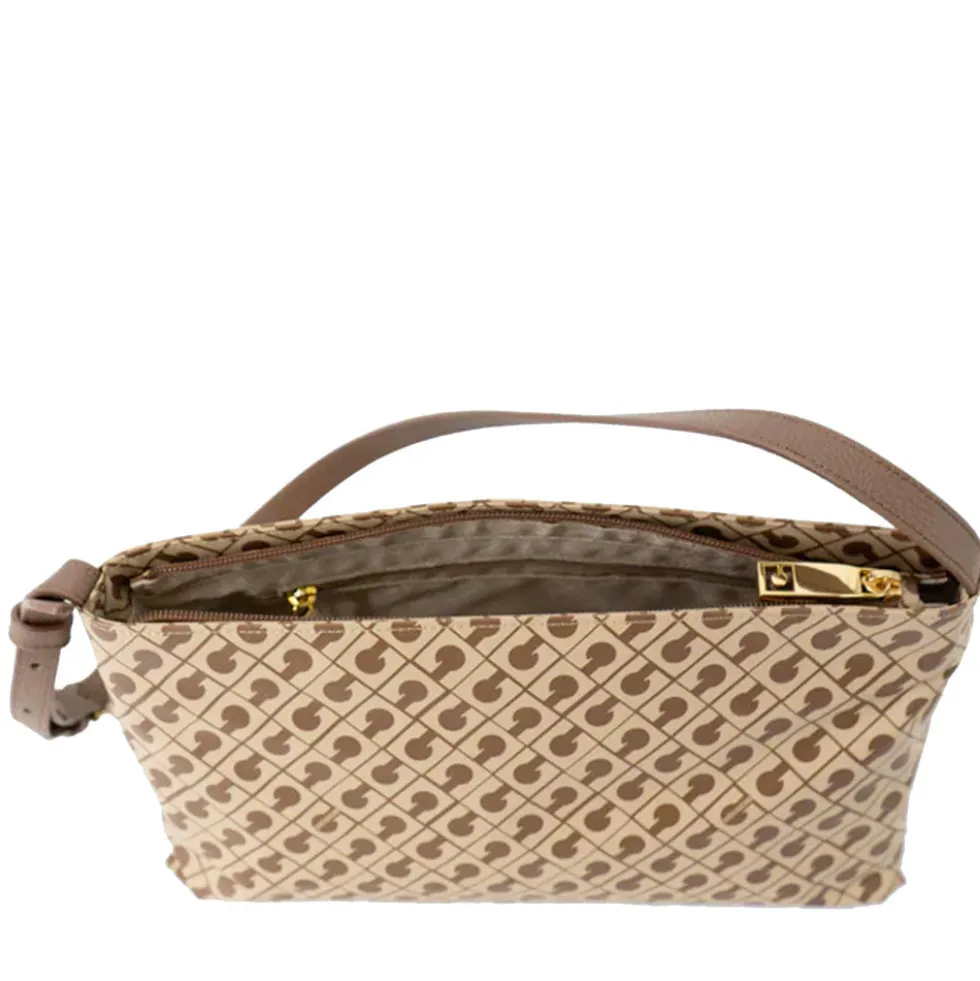 Borsa Donna Sottospalla GHERARDINI in Tessuto Softy colore Tabacco - Burro