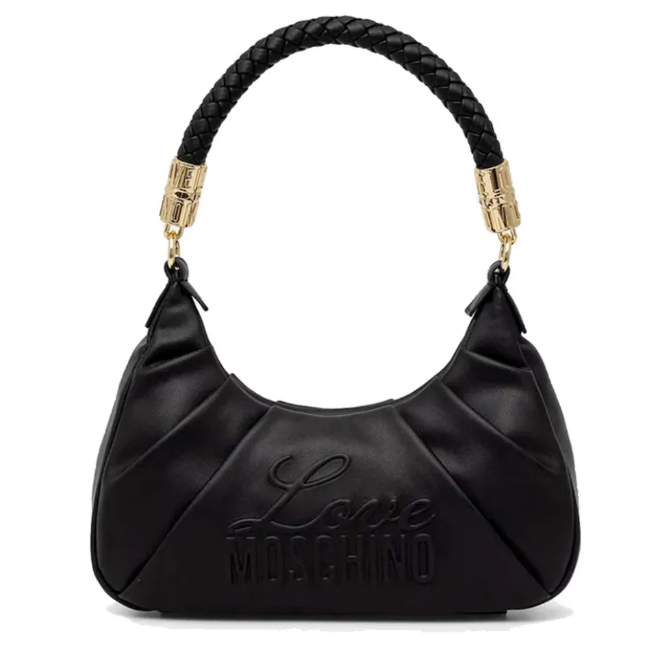 Borsa Donna Sottospalla LOVE MOSCHINO in Ecopelle Nera