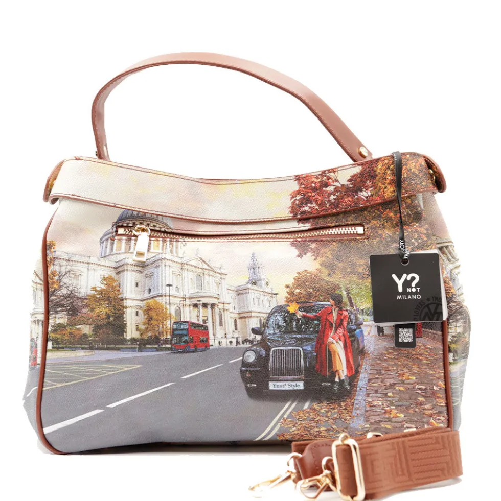 Borsa Donna Y NOT a Mano con Tracolla YES-645 London Tourist