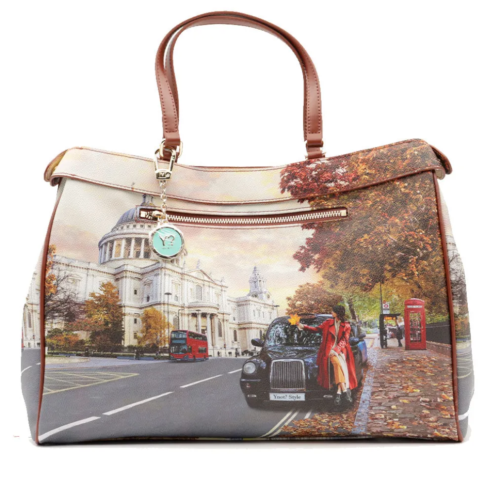 Borsa Donna Y NOT a Mano con Tracolla YES-650 London Tourist