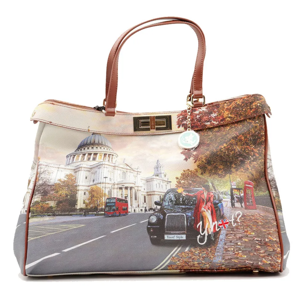 Borsa Donna Y NOT a Mano con Tracolla YES-650 London Tourist