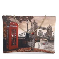 Borsa Donna Y NOT Clutch con Tracolla in Catena YES-605 London Bridge