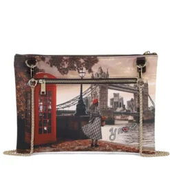 Borsa Donna Y NOT Clutch con Tracolla in Catena YES-605 London Bridge