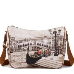 Borsa Donna Y NOT con Tracolla Regolabile linea YES-370 Venice Postcard