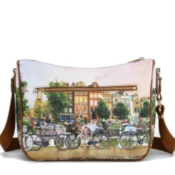 Borsa Donna Y NOT con Tracolla Regolabile linea YES-370 Flower River