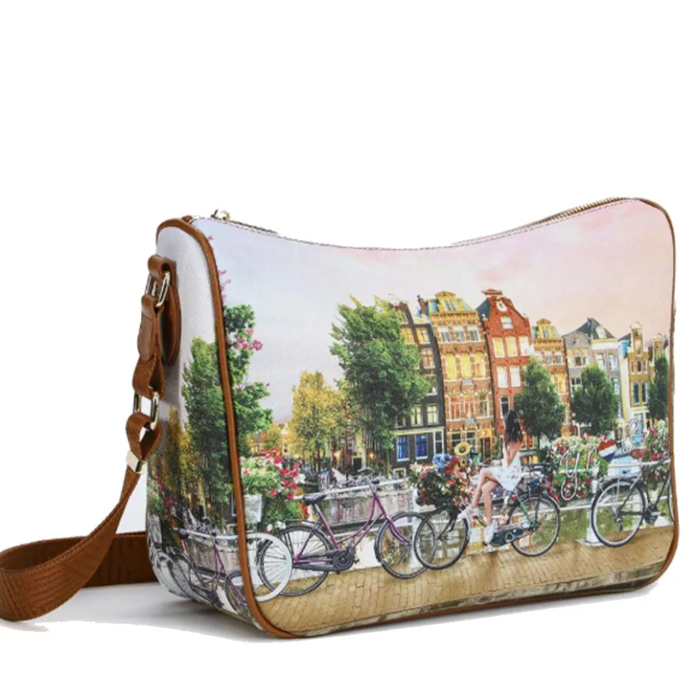 Borsa Donna Y NOT con Tracolla Regolabile linea YES-370 Flower River