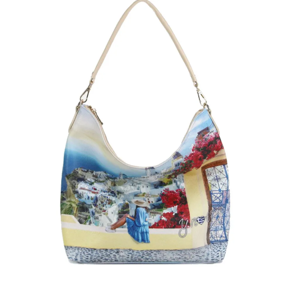 Borsa Donna Y NOT Hobo a Spalla YES-618 Greek Summer